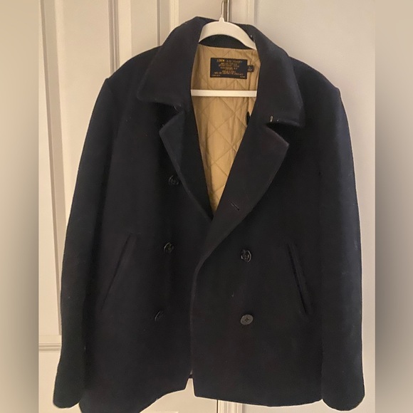 J crew wool pea coat with thinsulate - Picture 2 of 4